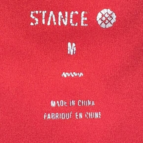 Stance Happenings Red Pink Scoop Neck Crop Top Size Medium - Picture 3 of 9